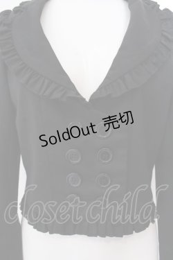 画像2: BPN / フリルハート襟ジャケット M ブラック O-25-02-24-054-GO-JA-IG-OS