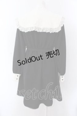 画像4: Dear My Love / 選べる丈と襟ワンピース S（膝上丈） クロ×シロ O-25-02-24-069-EL-OP-OW-OS