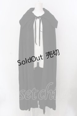 画像1: Moi-meme-Moitie / クロスローズ刺繍マント  ブラック×ブラック O-25-02-24-074-MO-JA-IG-ZT130