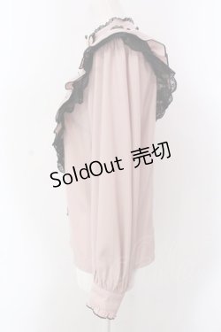 画像3: Rojita / ハートバックルラッフルフリルブラウス  ピンク×クロ O-25-02-24-075-LO-BL-IG-OS