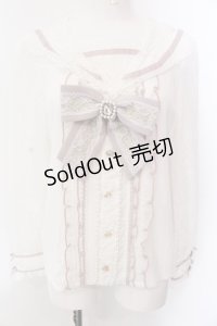 LIZ LISA / レースセーラーブラウス  シロ×ピンク O-25-02-24-077-LO-BL-IG-OS