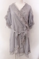 画像1: 【SALE】Swankiss / RS cross chiffon　O/P  公式色展開グレー O-25-02-24-082-CA-OP-IG-ZT133 (1)