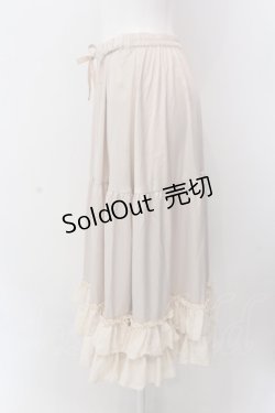 画像2: axes femme kawaii / ミディフリルペチスカート M 生成り O-25-02-24-084-AX-SK-IG-OS