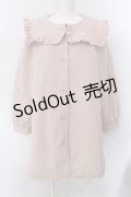 merry jenny / Aラインセーラーコート  ピンク O-25-02-24-085-LO-CO-IG-ZT-C039