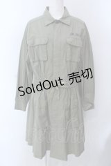 Jane Marple Dans Le Salon / Typewriter shirt dress M グリーン O-25-02-24-086-JM-OP-IG-OS