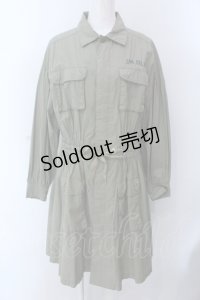 Jane Marple Dans Le Salon / Typewriter shirt dress M グリーン O-25-02-24-086-JM-OP-IG-OS