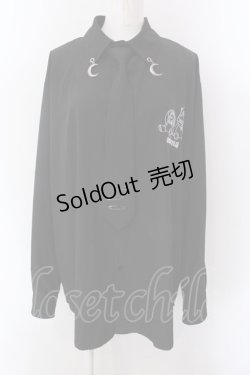 画像1: ACDC RAG / ムーンバニードールズシャツ  ブラック O-25-02-24-089-PU-BL-IG-OS