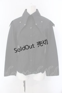画像1: BPN / スパイダー刺繍蝙蝠襟ブラウス M ブラック O-25-02-24-094-GO-BL-IG-OS