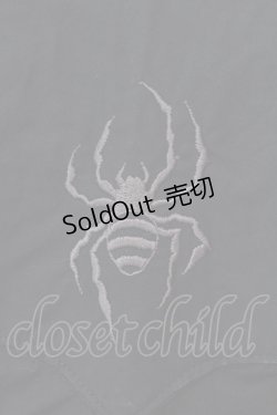 画像5: BPN / スパイダー刺繍蝙蝠襟ブラウス M ブラック O-25-02-24-094-GO-BL-IG-OS