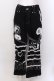 画像1: DimMoire / Deco Denim Pants　デニムパンツ M ブラック×ホワイト O-25-02-24-002-GO-PA-OW-ZI (1)