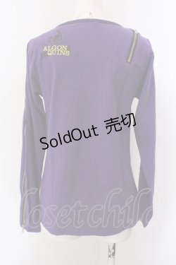 画像4: ALGONQUINS / ラメスカルptジップカットソー  パープル O-25-02-24-098-AL-TO-IG-OS