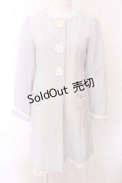 画像1: LODISPOTTO / フローラボタンノーカラーコート S サックス O-25-02-24-015-LO-JA-OW-OS