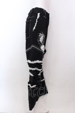 画像4: DimMoire / Deco Denim Pants　デニムパンツ M ブラック×ホワイト O-25-02-24-002-GO-PA-OW-ZI