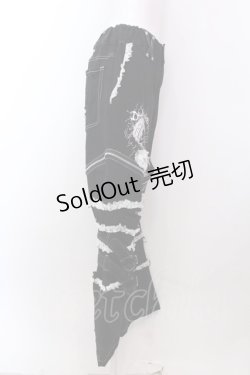 画像4: DimMoire / Deco Denim Pants　デニムパンツ M ブラック×ホワイト O-25-02-24-002-GO-PA-OW-ZI