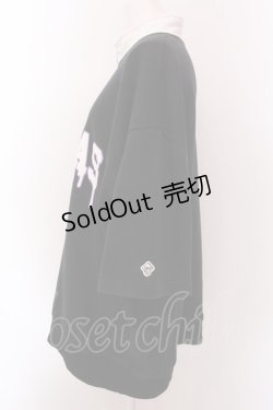 画像3: TRAVAS TOKYO / Logo half zip Tシャツ F ブラック O-25-02-24-017-PU-TO-YM-OS