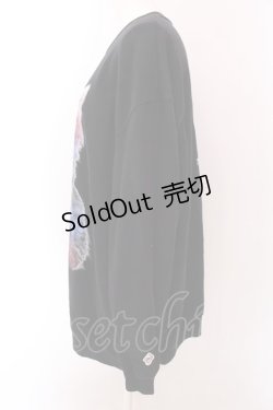 画像2: TRAVAS TOKYO / Glutton cat L/S　カットソー F ブラック O-25-02-24-018-PU-TO-YM-ZI