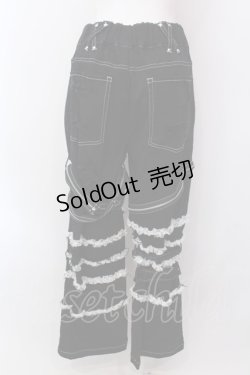 画像5: DimMoire / Deco Denim Pants　デニムパンツ M ブラック×ホワイト O-25-02-24-002-GO-PA-OW-ZI