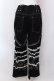 画像5: DimMoire / Deco Denim Pants　デニムパンツ M ブラック×ホワイト O-25-02-24-002-GO-PA-OW-ZI (5)