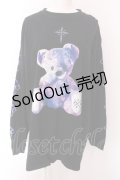 TRAVAS TOKYO / furryFurry bear L/S カットソー F ブラック O-25-02-24-019-PU-TO-YM-OS