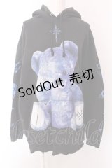 TRAVAS TOKYO / FURRY BEARプルオーバーパーカー F ブラック O-25-02-24-022-PU-TO-YM-OS