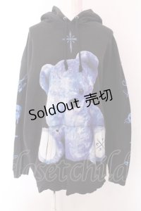 TRAVAS TOKYO / FURRY BEARプルオーバーパーカー F ブラック O-25-02-24-022-PU-TO-YM-OS