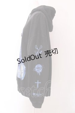 画像2: TRAVAS TOKYO / FURRY BEARプルオーバーパーカー F ブラック O-25-02-24-022-PU-TO-YM-OS