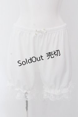 画像1: m petit by misako / NINA'S コラボドロワーズ L~LL ホワイト O-25-02-25-001-LO-PA-IG-OS