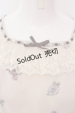 画像2: Innocent World / アンティークパンジーシフォンドレス M アイボリー O-25-02-25-003-IW-OP-IG-OS