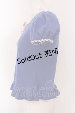 画像3: Angelic Pretty / Lovelyギンガムリボンカットソー  ブル0ー O-25-02-25-024-AP-TO-IG-OS