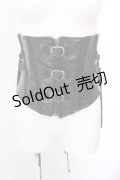 Qutie Frash / 3連ベルトコルセット  ブラック O-25-02-25-026-QU-ZA-OW-OS