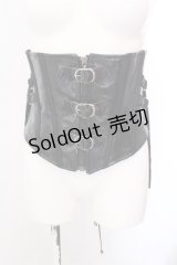 Qutie Frash / 3連ベルトコルセット  ブラック O-25-02-25-026-QU-ZA-OW-OS