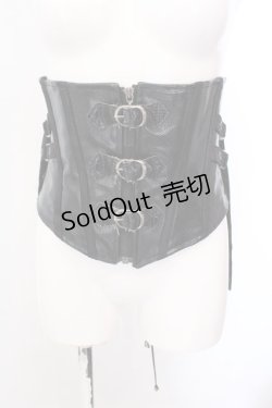 画像1: Qutie Frash / 3連ベルトコルセット  ブラック O-25-02-25-026-QU-ZA-OW-OS