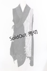 Qutie Frash / チャイナインナーチュニック  ブラック×シルバー O-25-02-25-027-QU-TO-OW-ZY