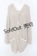 axes femme / バイカラーニットコーディガン F キャメル O-25-02-25-028-AX-TO-OW-OS