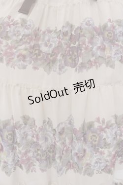 画像4: Innocent World / アンティークパンジーシフォンドレス M アイボリー O-25-02-25-003-IW-OP-IG-OS
