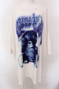 TRAVAS TOKYO / Plush bunny zombie ビッグTシャツ F ホワイト O-25-02-25-038-PU-TO-OW-OS