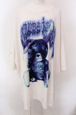 画像1: TRAVAS TOKYO / Plush bunny zombie ビッグTシャツ F ホワイト O-25-02-25-038-PU-TO-OW-OS