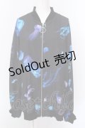 TRAVAS TOKYO / 総柄シフォンブルゾン F ブラック O-25-02-25-039-PU-JA-OW-ZI