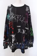 REFLEM / グラフィックスウェット F ブラック O-25-02-25-040-PU-TO-OW-OS