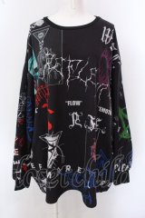 REFLEM / グラフィックスウェット F ブラック O-25-02-25-040-PU-TO-OW-OS
