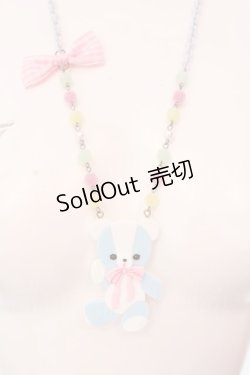 画像1: Angelic Pretty / BEAR TOYネックレス  サックス O-25-02-25-046-AP-AC-IG-OS