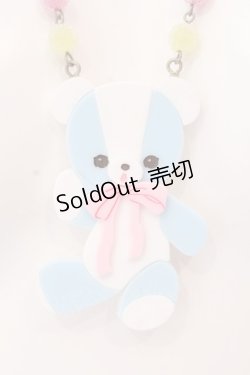 画像2: Angelic Pretty / BEAR TOYネックレス  サックス O-25-02-25-046-AP-AC-IG-OS