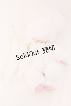 画像3: Angelic Pretty / Toyboxはにかみベアーぬいぐるみポーチ  シロ×ピンク O-25-02-25-047-AP-BG-IG-OS