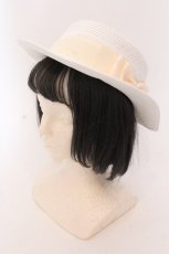 画像1: 【SALE】m petit by misako / グログランリボンカンカンボウ  オフシロ O-25-05-29-1008-LO-AC-IG-ZTK007 (1)