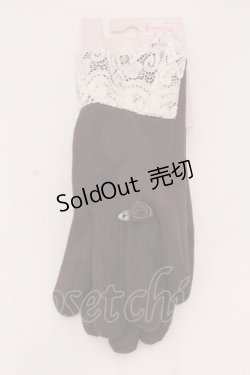 画像1: m petit by misako / AM*レースフェイクスエード  ブラウン O-25-02-25-061-LO-ZA-IG-OS