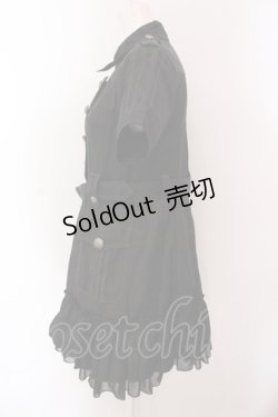 画像3: ALGONQUINS / ナポレオンシャツワンピース F ブラック O-25-02-25-010-AL-OP-OW-OS