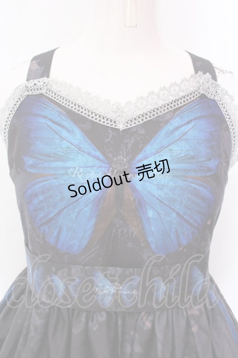 画像2: Royal Princess Alice / Butterfly Churc ドレス  ブラック×ブルー O-25-02-25-002-LO-OP-IG-OS (2)