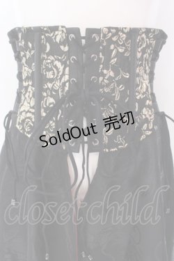 画像2: Qutie Frash / 後ろロングラップコルセット  ブラック×レッド×ゴールド O-25-02-25-020-QU-TO-OW-OS
