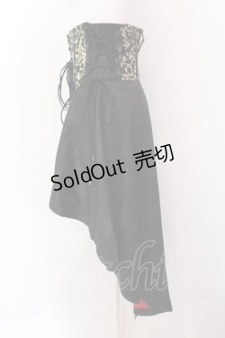 画像3: Qutie Frash / 後ろロングラップコルセット  ブラック×レッド×ゴールド O-25-02-25-020-QU-TO-OW-OS