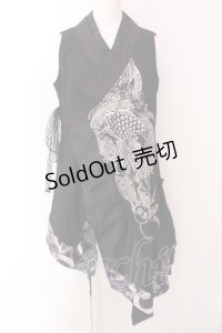 Qutie Frash / インナーチュニック  ブラック×パープル O-25-02-25-021-QU-TO-OW-OS
